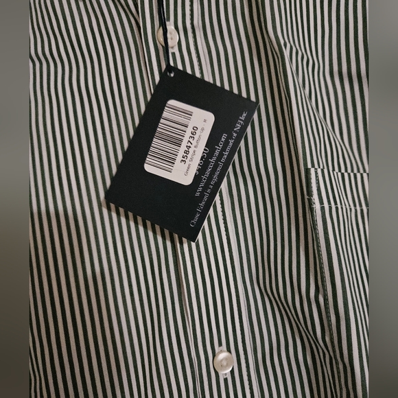 NWT Chase Edward's Golf Long Sleeve Button up Shirt Size Med - Picture 5 of 6